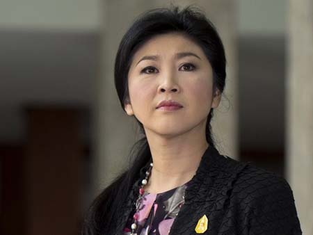 Thủ tướng tạm quyền Thái Lan Yingluck Shinawatra.